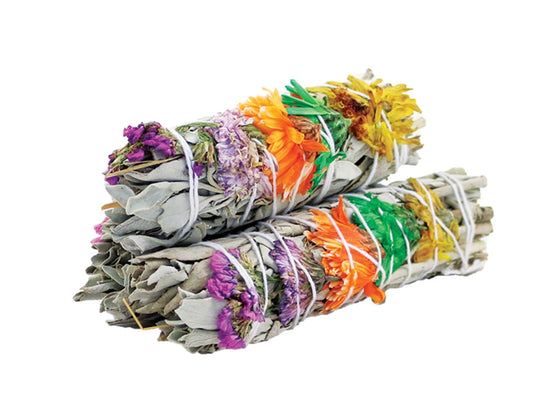4" Good Vibes White Sage Smudge Stick