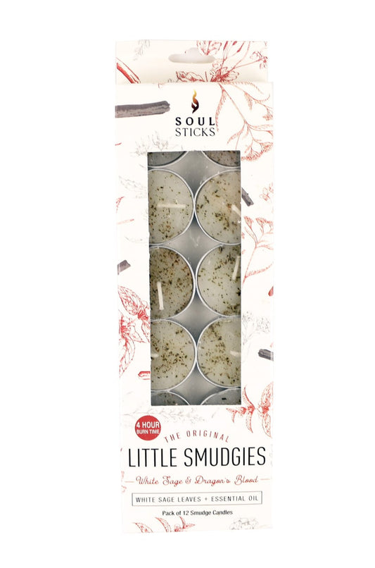 WHITE SAGE & DRAGON’S BLOOD PACK LITTLE SMUDGIES CANDLES