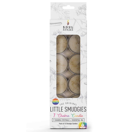 7 Chakras Little Smudgies Candle Pack of 12