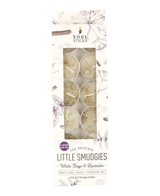 WHITE SAGE & LAVENDER PACK LITTLE SMUDGIES CANDLES