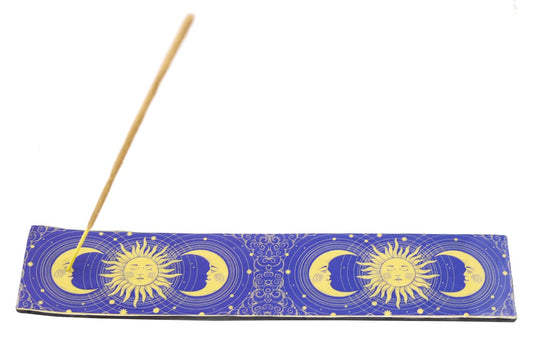 11″ Sun & Moon Wooden Incense Ashcatchers