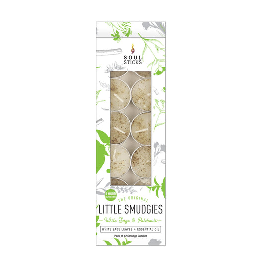 WHITE SAGE & PATCHOULI PACK - LITTLE SMUDGIES CANDLES