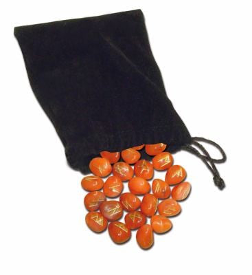 Red Carnelian Runes at Namaste Bookshop near Union Square, NYC