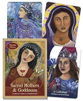 Sacred Mothers & Goddesses: 40 Oracle Cards & Guidebook Set by Claudia Olivos