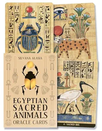 Egyptian Sacred Animals Oracle (Egyptian Tarot, 6) by Silvana Alasia