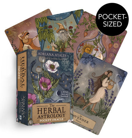 Herbal Astrology Pocket Oracle A 55-Card Deck and Guidebook By Adriana Ayales