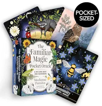 Familiar Magic Pocket Oracle: A 44-Card Deck and Guidebook by Madame Pamita