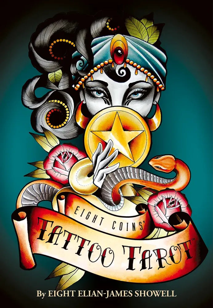 Eight Coins' Tattoo Tarot Eight Elian-James Showell