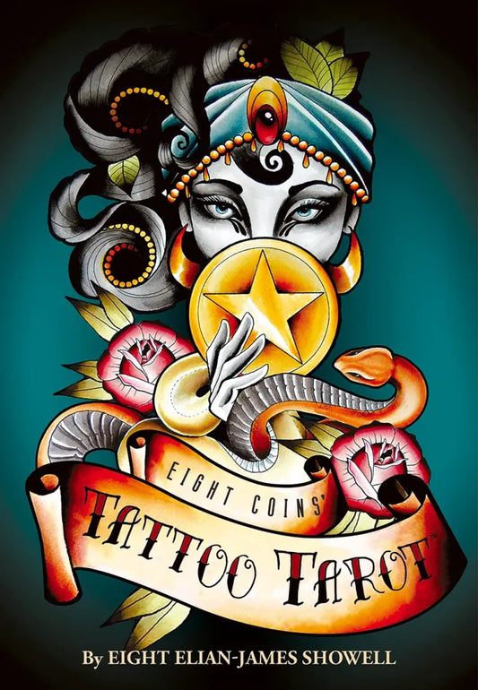 Eight Coins' Tattoo Tarot Eight Elian-James Showell
