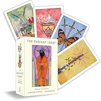 Radiant Tarot: Pathway to Creativity (78 Cards, Full-Color Guide Book, Deluxe Keepsake Box) by Alexandra Eldridge