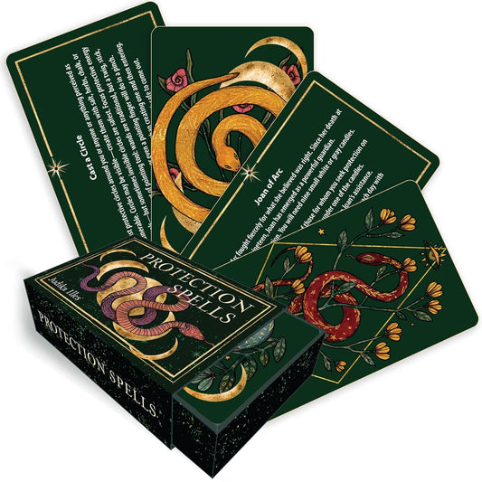 Protection Spells: 36 Cards for Magical Self-Defense - by Judika Illes - MINI Matchbox