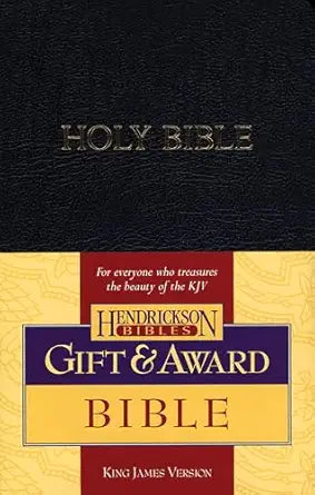 KJV Gift & Award Bible (Imitation Leather, Black, Red Letter) by Hendrickson Publishers