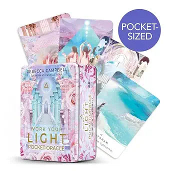 Work Your Light Pocket Oracle Cards: A 44-Card Deck and Guidebook By Rebecca Campbell