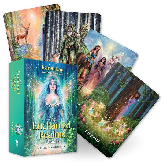 Enchanted Realms Oracle: A 44-Card Deck and Guidebook by Karen Kay