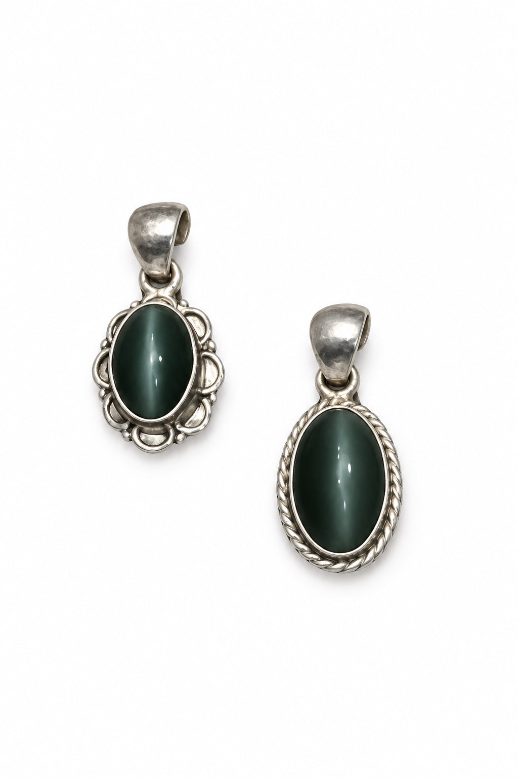 Cats Eye Sterling Silver Pendant