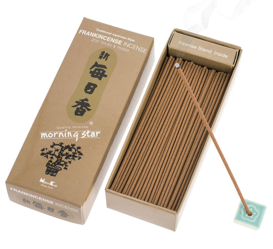 Morning Star Frankincense Incense Sticks 200 Sticks and Holder