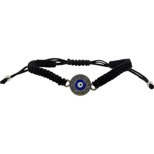 Evil Eye with Gems Black String Adjustable Bracelets
