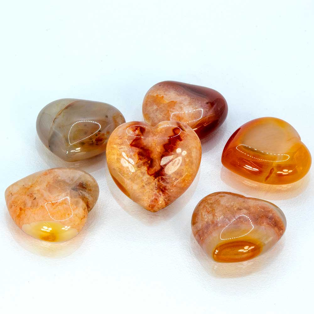 Carnelian 30mm Heart