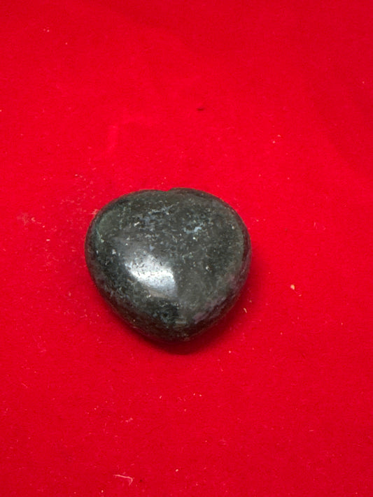 Ruby Ziosite 45mm Heart Shaped Crystal