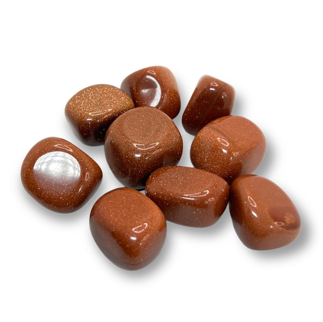 Red Goldstone Tumbled, view 3