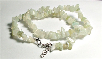 New Jade Chips Stone Adjustable Necklace 18" +2"