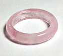 Rose Quartz 6mm Domed Band Ring Size 10