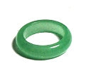 Green Aventurine 6mm Domed Band Ring Size 8