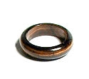 Tiger Eye 6mm Domed Band Ring Size 9