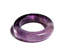 Amethyst 6mm Domed Band Ring Size 6