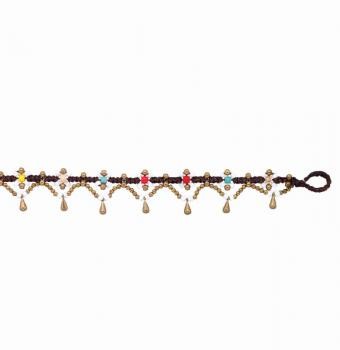 Multi Color Beads Flower Anklet