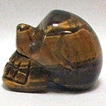 Tiger Eye Small Stone Skull