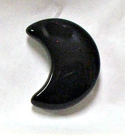 STONE 30mm CRESCENT MOON IN ONYX