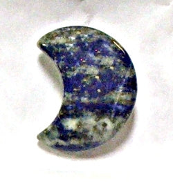 STONE 30mm CRESCENT MOON IN LAPIS LAZULI