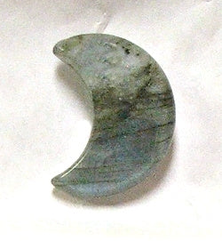 STONE 30mm CRESCENT MOON IN LABRADORITE