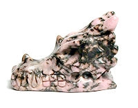 50mm Rhodonite Stone Dragon Head Carving