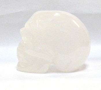 50mm Clear Quartz Stone Skull Carving