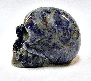 50mm European Sodalite Stone Skull Carving