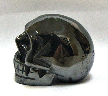 50mm Hematite Stone Skull Carving