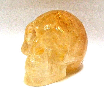 50mm Golden Healer Stone Skull Carving