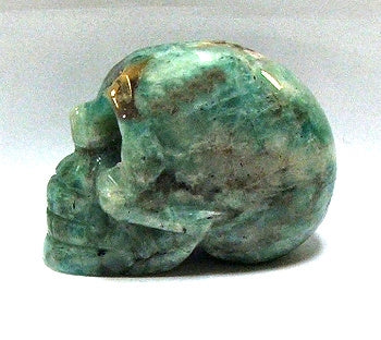 50mm European Amazonite Stone Skull Carving