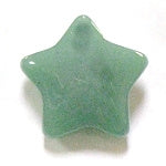 30mm Green Aventurine Stone Star Carving