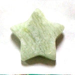 30mm North China Mountain Jade Stone Star Carving