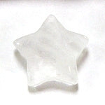 30mm Clear Quartz Stone Star Carving
