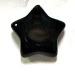 30mm Black Onyx Stone Star Carving