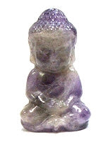 Amethyst 50mm Carved Buddha