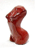 1.3" STONE GODDESS IN RED JASPER
