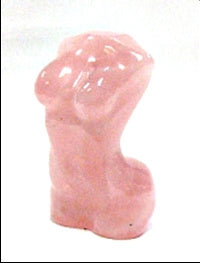 2" Rose Quartz Stone Goddess Carving