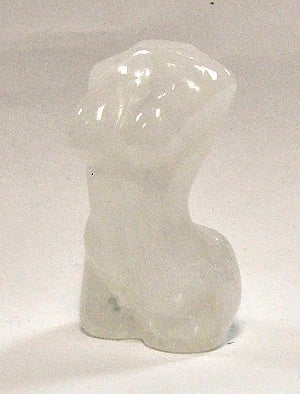2" Clear Quartz Stone Goddess Carving
