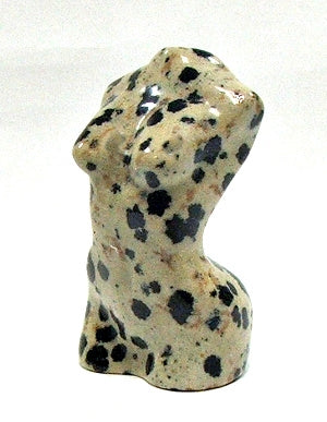 2" Dalmatian Jasper Stone Goddess Carving