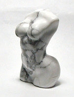 2" Howlite Stone Goddess Carving